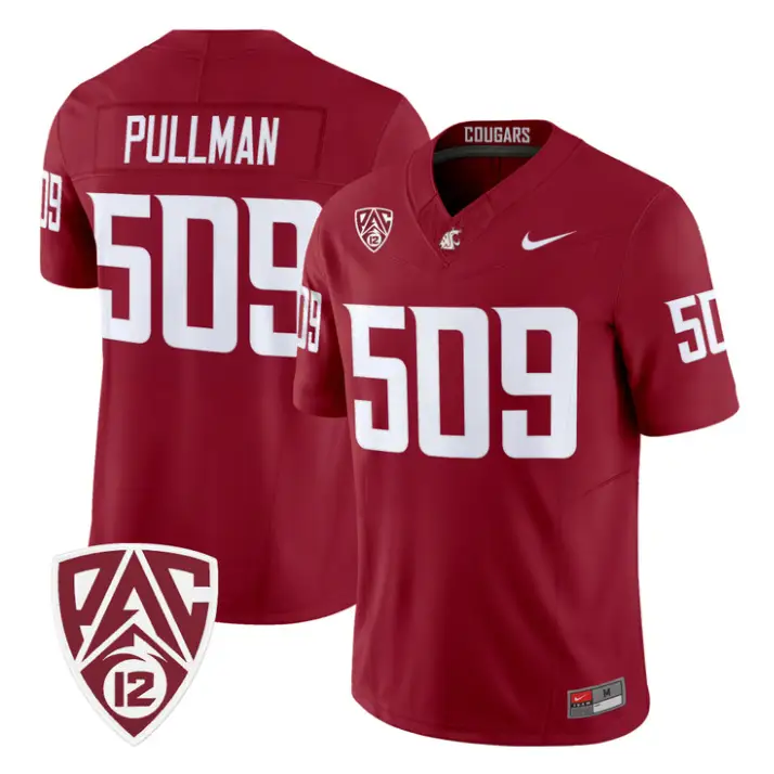 Pullman Jersey #509 Washington State Cougars 2026 Vapor Stitched by My Store NCAA Football Jerseys