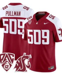 Pullman Jersey #509 Washington State Cougars 2026 Vapor Stitched by My Store NCAA Football Jerseys
