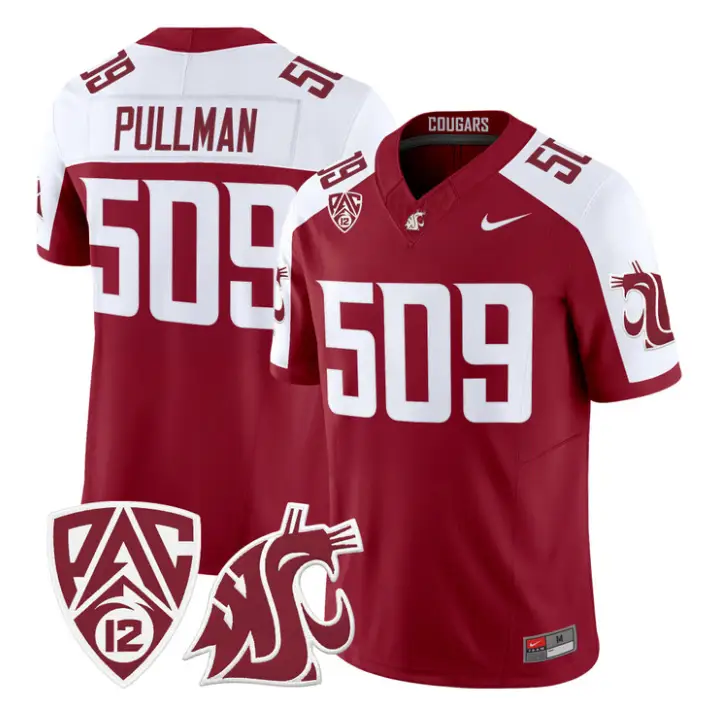 Pullman Jersey #509 Washington State Cougars 2026 Vapor Stitched by My Store NCAA Football Jerseys