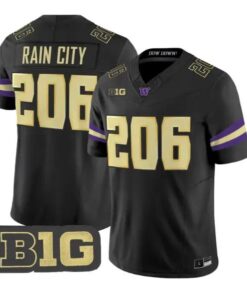 Rain City #206 Washington Huskies Jersey 2026 Limited All Stitched by My Store NCAA Football Jerseys