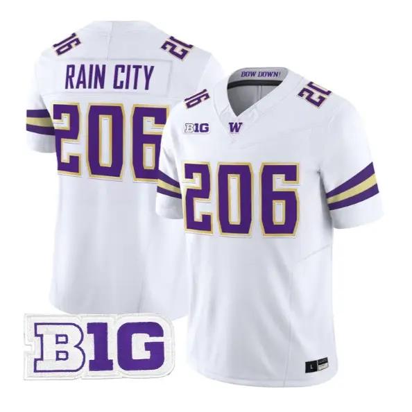 Rain City #206 Washington Huskies Jersey 2026 Limited All Stitched by My Store NCAA Football Jerseys