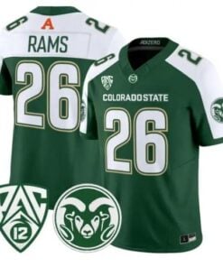 Rams Jersey #26 Colorado State Rams 2026 Vapor Limited All Stitched by My Store NCAA Football Jerseys