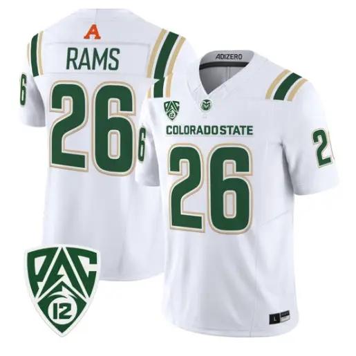 Rams Jersey #26 Colorado State Rams 2026 Vapor Limited All Stitched by My Store NCAA Football Jerseys