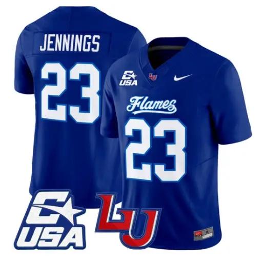 Rashad Jennings Jersey #23 Liberty Flames 2026 Vapor Limited Stitched by My Store NCAA Football Jerseys