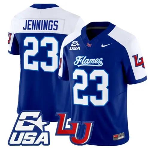 Rashad Jennings Jersey #23 Liberty Flames 2026 Vapor Limited Stitched by My Store NCAA Football Jerseys