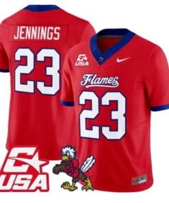 Rashad Jennings Jersey #23 Liberty Flames 2026 Vapor Limited Stitched by My Store NCAA Football Jerseys