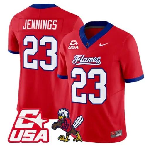 Rashad Jennings Jersey #23 Liberty Flames 2026 Vapor Limited Stitched by My Store NCAA Football Jerseys