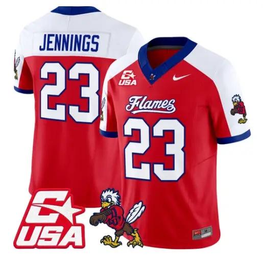 Rashad Jennings Jersey #23 Liberty Flames 2026 Vapor Limited Stitched by My Store NCAA Football Jerseys