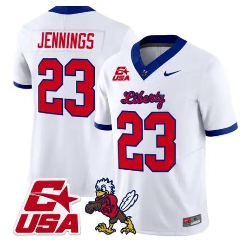 Rashad Jennings Jersey #23 Liberty Flames 2026 Vapor Limited Stitched by My Store NCAA Football Jerseys