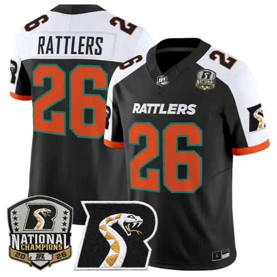 Rattlers Jersey #26 Arizona Rattlers 2026 National Patch All Stitched by My Store NCAA Football Jerseys
