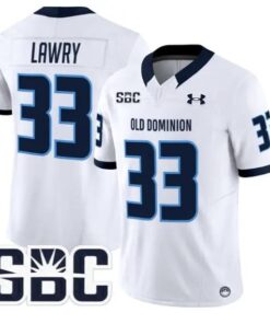 Ray Lawry Jersey #33 Old Dominion Monarchs 2026 Limited All Stitched by My Store NCAA Football Jerseys