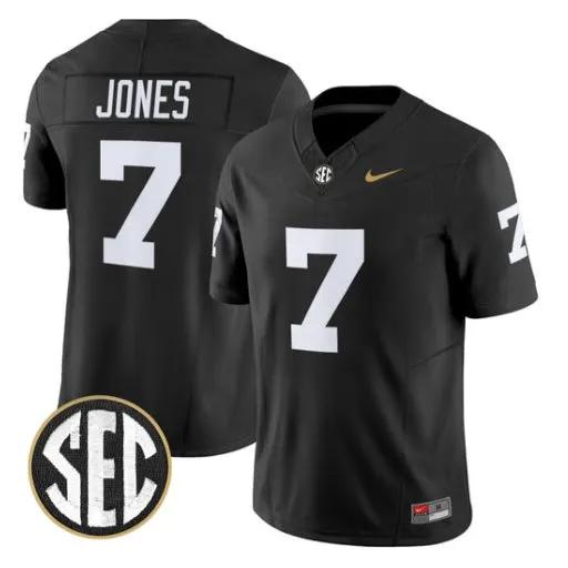 Ricardo Jones Jersey #7 Vanderbilt Commodores 2026 Vapor V2 Stitched by My Store NCAA Football Jerseys