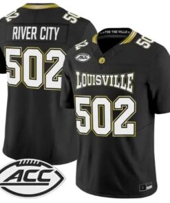 River City Jersey #502 Louisville Cardinals 2026 For The Ville All Stitched by My Store NCAA Football Jerseys