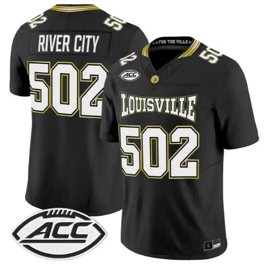 River City Jersey #502 Louisville Cardinals 2026 For The Ville All Stitched by My Store NCAA Football Jerseys
