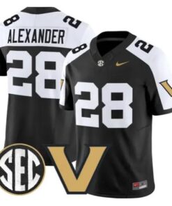Sedrick Alexander Jersey #7 Vanderbilt Commodores 2026 Vapor Stitched by My Store NCAA Football Jerseys
