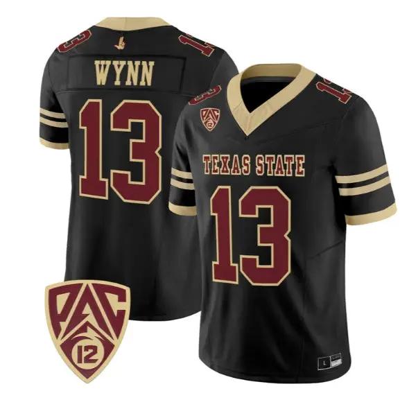 spergon-wynn-jersey-13-texas-state-bobcats-2026-vapor-all-stitched-01 - Top Design Fan Spergon Wynn Jersey #13 Texas State Bobcats 2026 Vapor All Stitched
