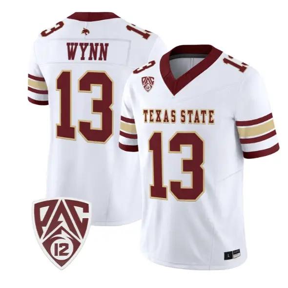 spergon-wynn-jersey-13-texas-state-bobcats-2026-vapor-all-stitched-04 - Top Design Fan Spergon Wynn Jersey #13 Texas State Bobcats 2026 Vapor All Stitched