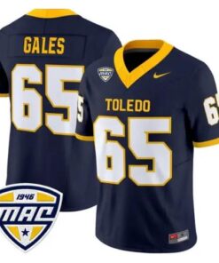 Stephen Gales Jersey #65 Toledo Rockets 2026 Vapor Limited Stitched by My Store NCAA Football Jerseys
