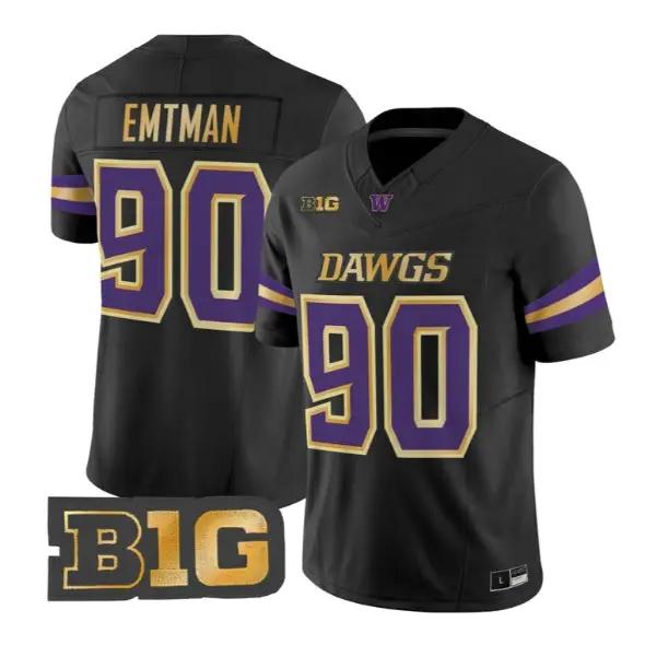 Steve Emtman #90 Washington Huskies Jersey 2026 Unleash the Dawgs Vapor Stitched by My Store NCAA Football Jerseys
