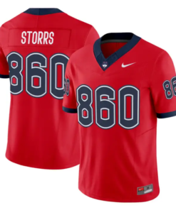 Storrs Jersey #860 UConn Huskies 2026 Vapor Limited Football All Stitched by My Store NCAA Football Jerseys