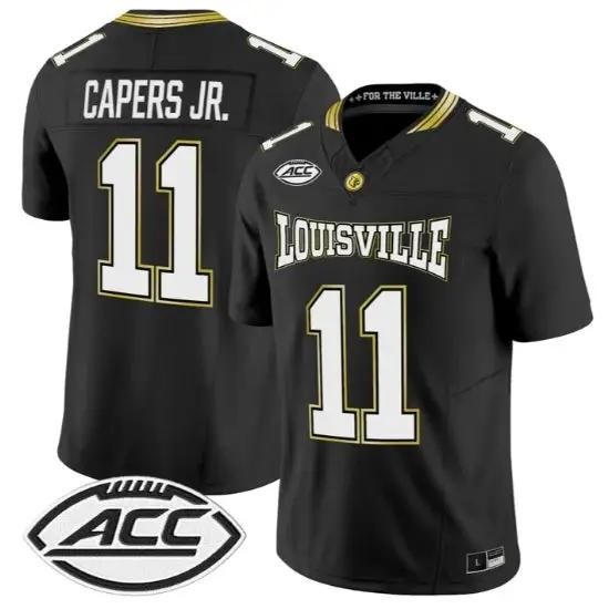 T.J. Capers Jersey #11 Louisville Cardinals 2026 For The Ville Vapor Stitched by My Store NCAA Football Jerseys