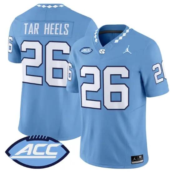 Tar Heels Jersey #26 North Carolina Tar Heels 2026 Limited Stitched by My Store NCAA Football Jerseys