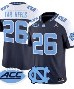 Tar Heels Jersey #26 North Carolina Tar Heels 2026 Limited Stitched by My Store NCAA Football Jerseys