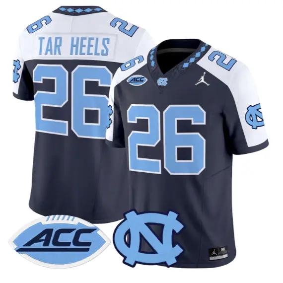 Tar Heels Jersey #26 North Carolina Tar Heels 2026 Limited Stitched by My Store NCAA Football Jerseys