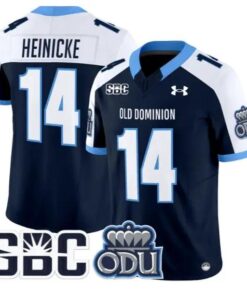 Taylor Heinicke Jersey #14 Old Dominion Monarchs 2026 Vapor Stitched by My Store NCAA Football Jerseys