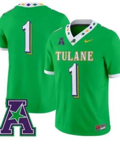 Team Jersey #1 Tulane Green Wave Jersey 2026 City Edition Limited All Stitched by My Store NCAA Football Jerseys