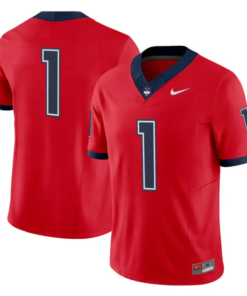 Team Jersey #1 UConn Huskies 2026 Vapor Limited Football All Stitched by My Store NCAA Football Jerseys
