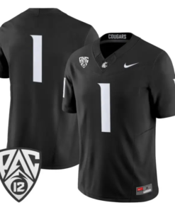 TeamJersey #1 Washington State Cougars 2026 Vapor Stitched by My Store NCAA Football Jerseys