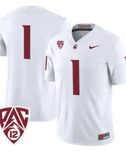 TeamJersey #1 Washington State Cougars 2026 Vapor Stitched by My Store NCAA Football Jerseys