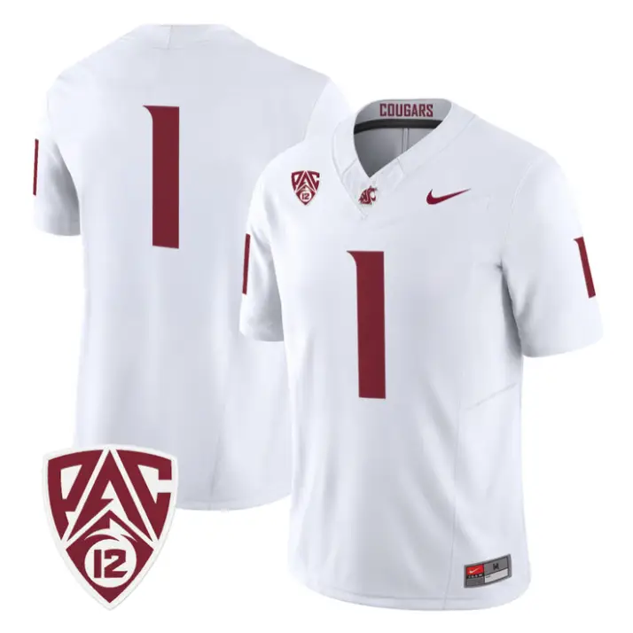 TeamJersey #1 Washington State Cougars 2026 Vapor Stitched by My Store NCAA Football Jerseys