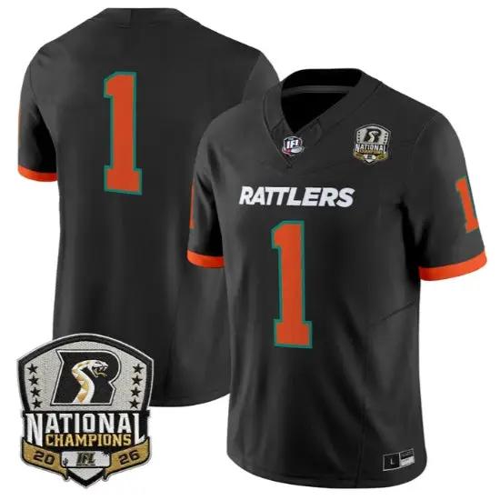 Team Jersey #1 Arizona Rattlers 2026 National Patch All Stitched by My Store NCAA Football Jerseys