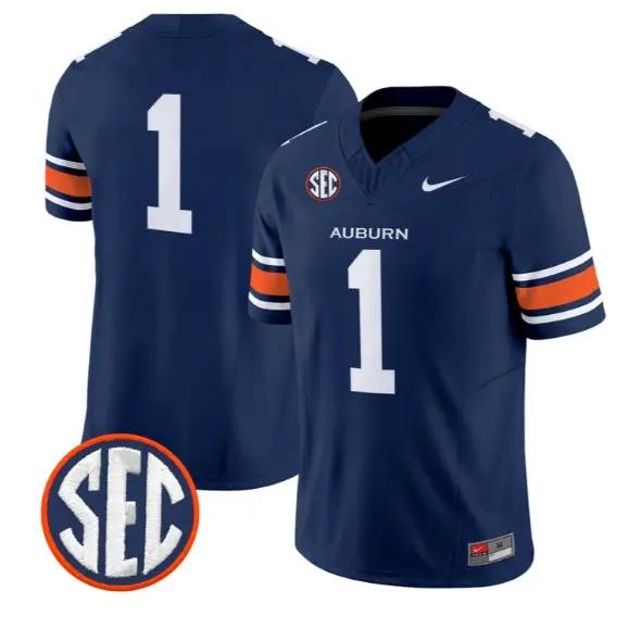 Team Jersey #1 Auburn Tigers Jersey 2026 Vapor Limited All Stitched by My Store NCAA Football Jerseys