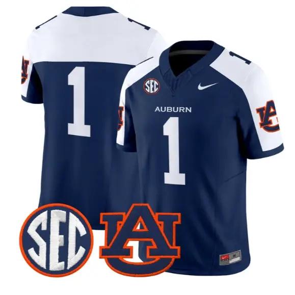 Team Jersey #1 Auburn Tigers Jersey 2026 Vapor Limited All Stitched by My Store NCAA Football Jerseys