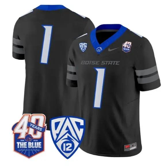 Team Jersey #1 Boise State Broncos 2026 Vapor Limited All Stitched - Top Design Fan Team Jersey #1 Boise State Broncos 2026 Vapor Limited All Stitched