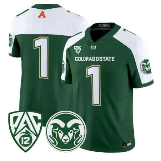 Team Jersey #1 Colorado State Rams 2026 Vapor Limited All Stitched by My Store NCAA Football Jerseys