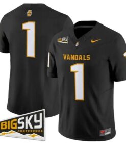 Team Jersey #1 Idaho Vandals Jersey 2026 Vapor Limited All Stitched by My Store NCAA Football Jerseys