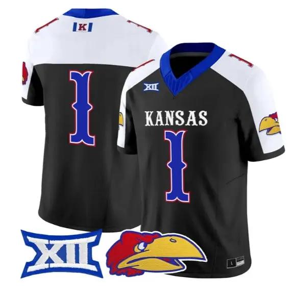 Team Jersey #1 Kansas Jayhawks 2026 Vapor Limited All Stitched - Top Design Fan Team Jersey #1 Kansas Jayhawks 2026 Vapor Limited All Stitched