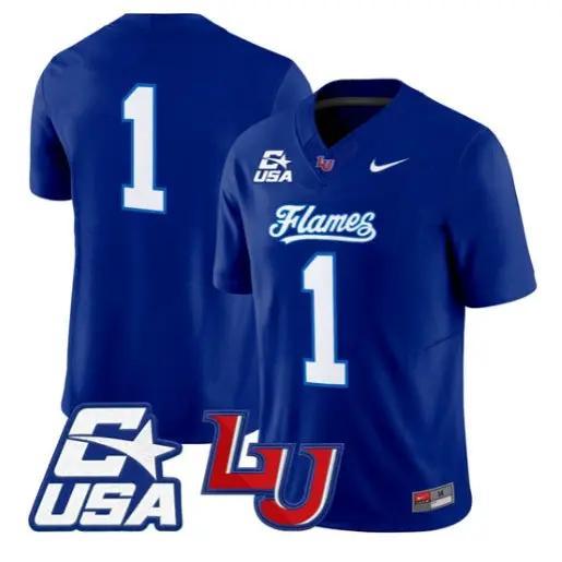 Team Jersey #1 Liberty Flames 2026 Vapor Limited All Stitched by My Store NCAA Football Jerseys