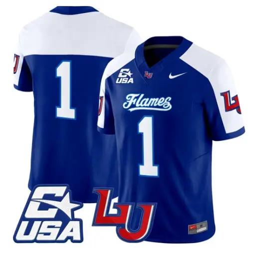 Team Jersey #1 Liberty Flames 2026 Vapor Limited All Stitched by My Store NCAA Football Jerseys