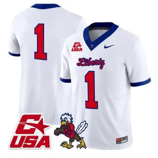 Team Jersey #1 Liberty Flames 2026 Vapor Limited All Stitched by My Store NCAA Football Jerseys
