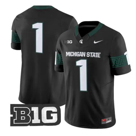 Team Jersey #1 Michigan State Spartans 2026 Vapor Limited Stitched by My Store NCAA Football Jerseys