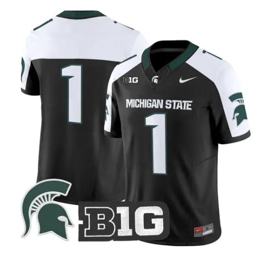 Team Jersey #1 Michigan State Spartans 2026 Vapor Limited Stitched by My Store NCAA Football Jerseys