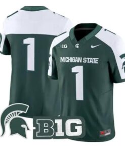 Team Jersey #1 Michigan State Spartans 2026 Vapor Limited Stitched by My Store NCAA Football Jerseys
