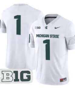 Team Jersey #1 Michigan State Spartans 2026 Vapor Limited Stitched by My Store NCAA Football Jerseys