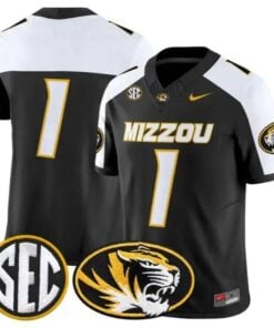 Team Jersey #1 Missouri Tigers Jersey 2026 Vapor Limited All Stitched by My Store NCAA Football Jerseys