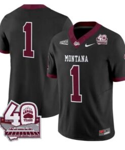 Team Jersey #1 Montana Grizzlies 2026-40th Anniv Patch Stitched